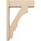 Ekena Millwork 8-in W x 26-in D x 38-in H Balboa Block Rough Cedar Woodgrain TimberThane Outlooker, Primed Tan OUTUR080X26X38BOA44RCPR - alternate 4